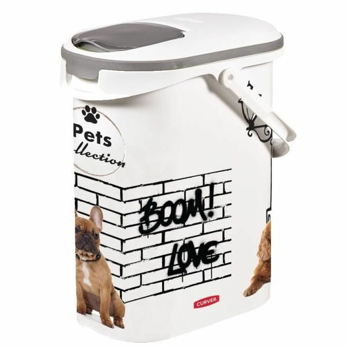 Pet food jar Curver Pets Collection White 10 L