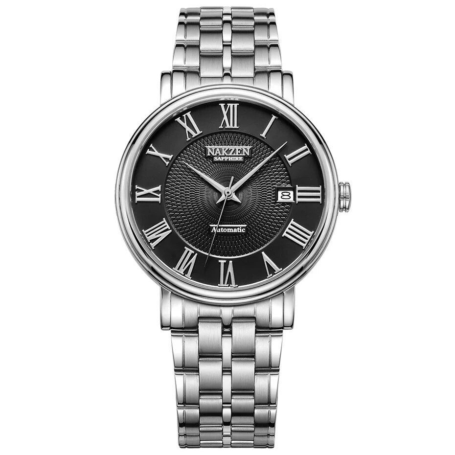 NAKZEN Miyota 9015 Automatic Mechanical Men Watch 2019 Hot Wrist Brand Luxury Sapphire glass Wristwatch Clock Relogio Masculino 7002