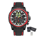MEGIR New Sport Watch for Luxury Silicone Quartz Casual Wristwatch Waterproof Military Wrist Watch Man Clock Reloj Hombre 2133