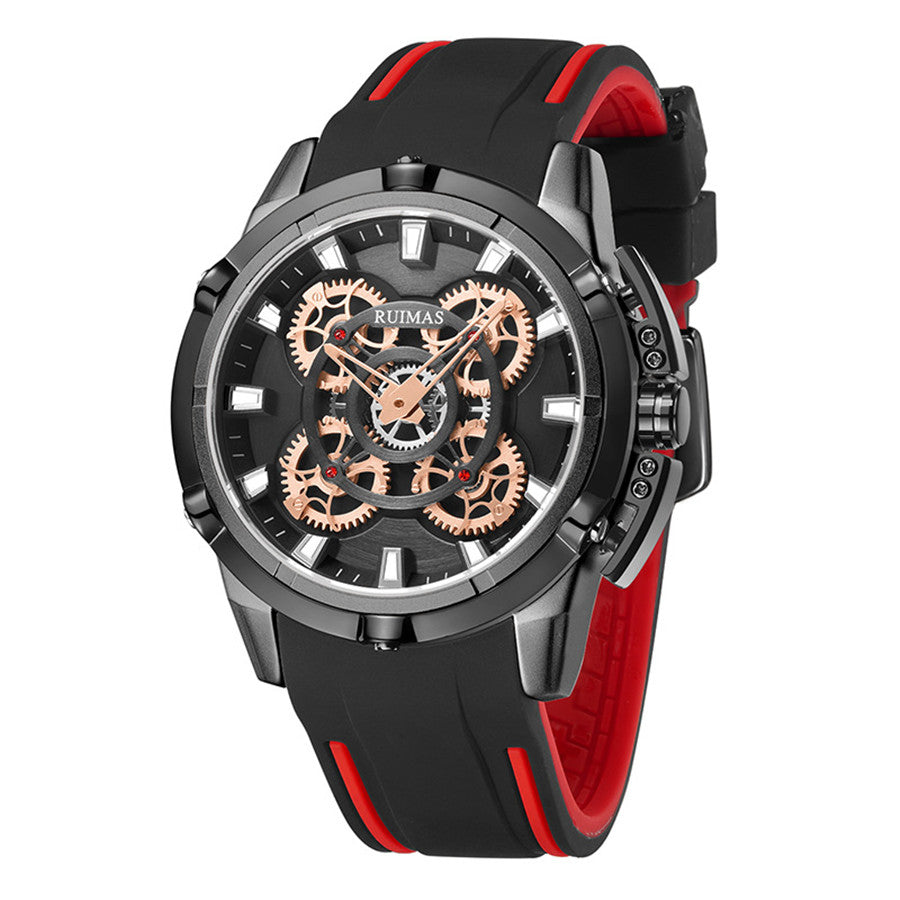 RUIMAS Top Brand Mens Watches Luxury Silicone Large Dial Sports Quartz Wristwatch Waterproof Date Clock Casual Relogio Masculino 547
