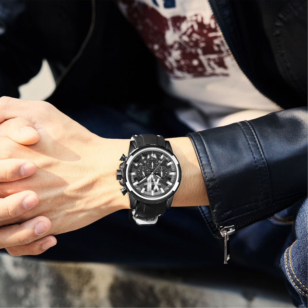 MEGIR New Sport Watch for Luxury Silicone Quartz Casual Wristwatch Waterproof Military Wrist Watch Man Clock Reloj Hombre 2133