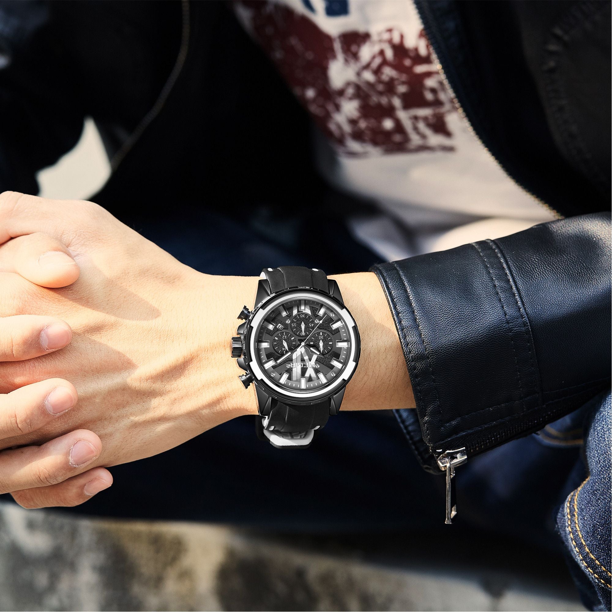 MEGIR New Sport Watch for Luxury Silicone Quartz Casual Wristwatch Waterproof Military Wrist Watch Man Clock Reloj Hombre 2133