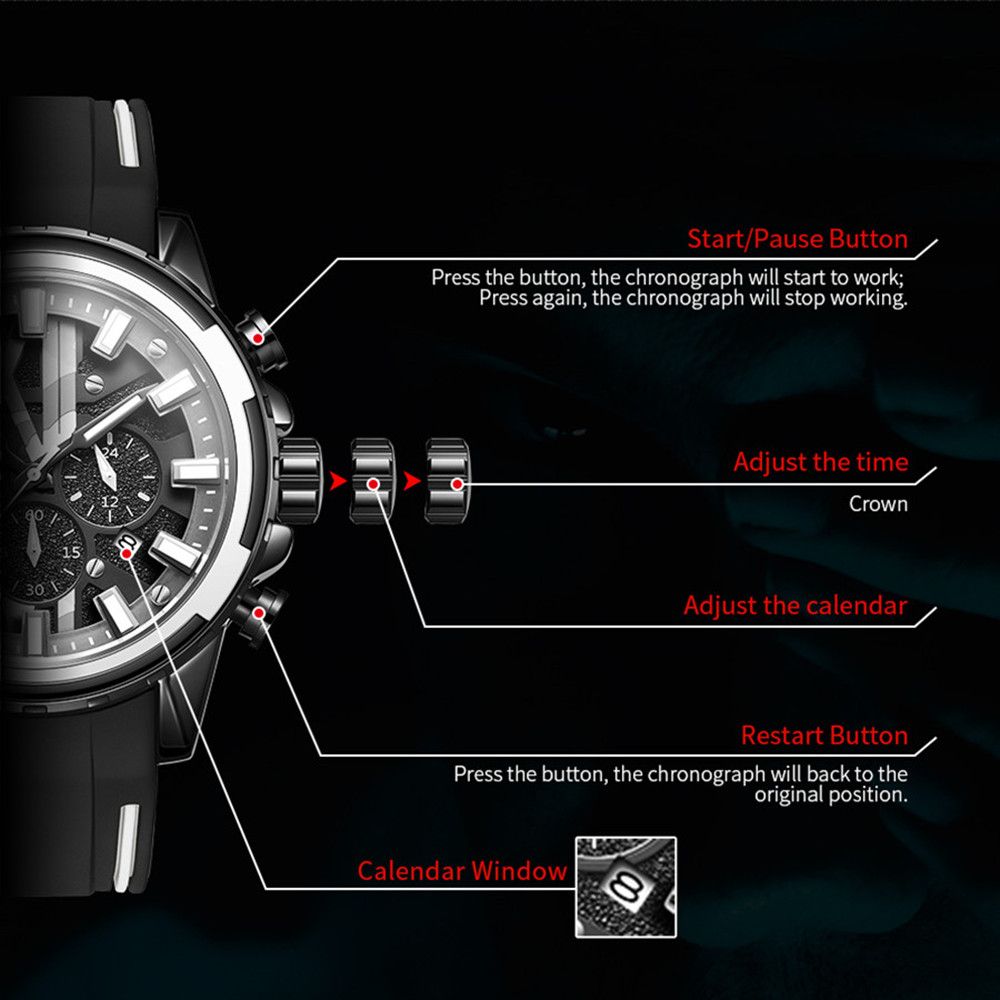 MEGIR New Sport Watch for Luxury Silicone Quartz Casual Wristwatch Waterproof Military Wrist Watch Man Clock Reloj Hombre 2133