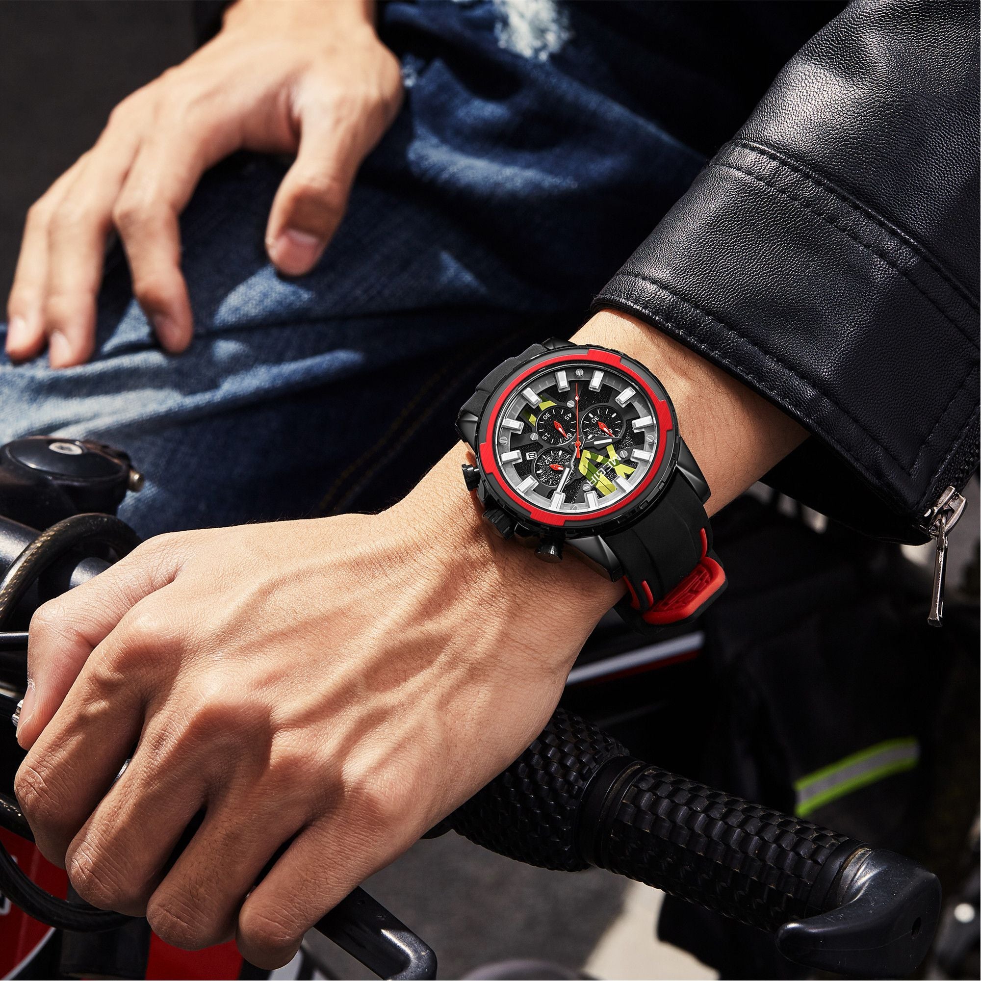 MEGIR New Sport Watch for Luxury Silicone Quartz Casual Wristwatch Waterproof Military Wrist Watch Man Clock Reloj Hombre 2133