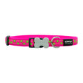 Dog collar Red Dingo STYLE STARS LIME ON HOT PINK 41-63 cm