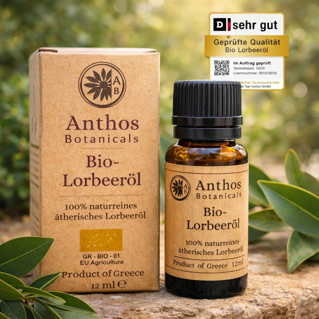 Lorbeeröl Bio 12 ml – 100 % naturrein | Lebensmittelqualität
